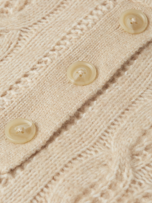 Tan סוודר לנשים Cable Stitch SCOTCH & SODA