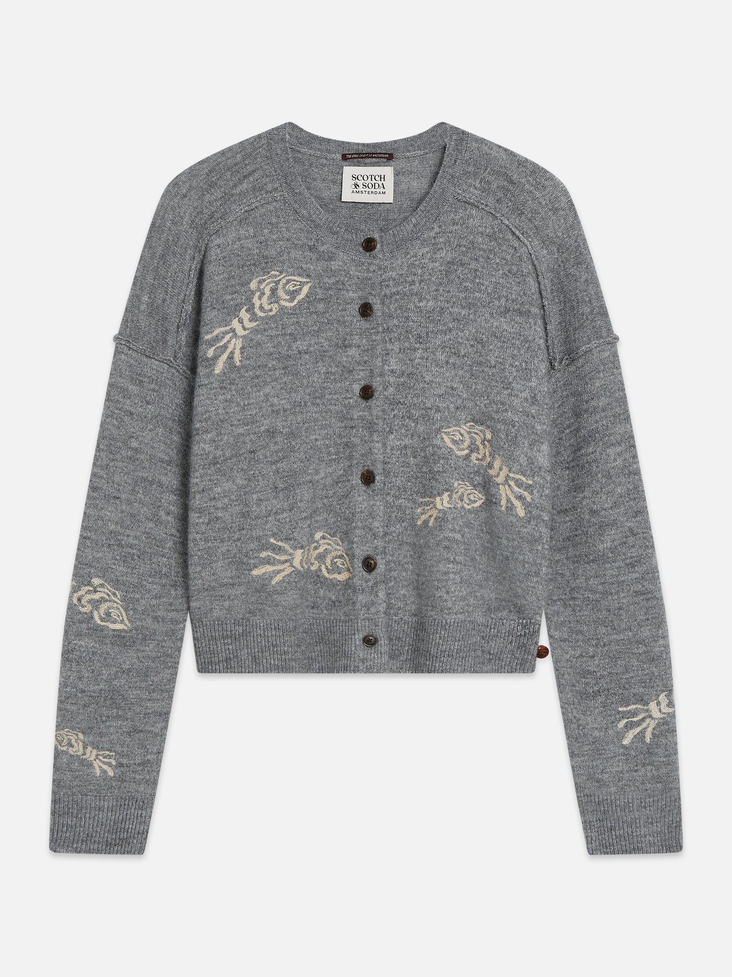 Dim Gray קרדיגן לנשים Embroidered SCOTCH & SODA