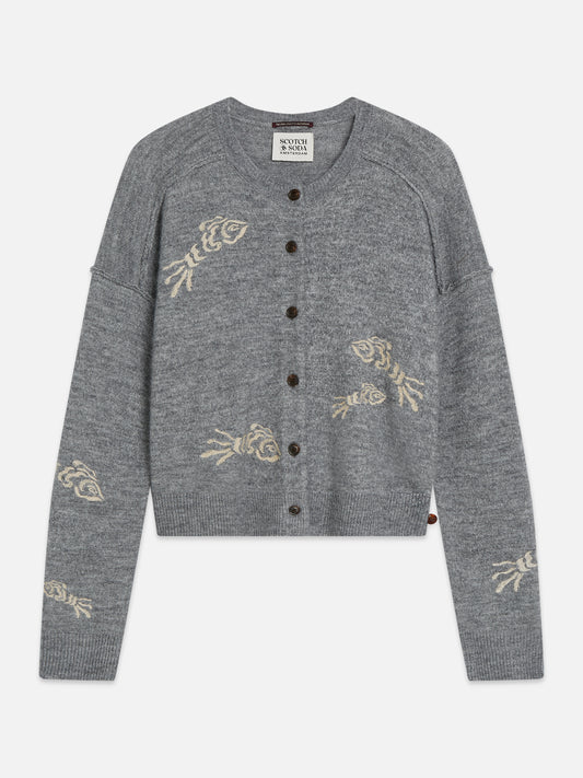 Dim Gray קרדיגן לנשים Embroidered SCOTCH & SODA