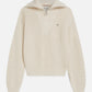 Light Gray סוודר לנשים Half-Zip SCOTCH & SODA