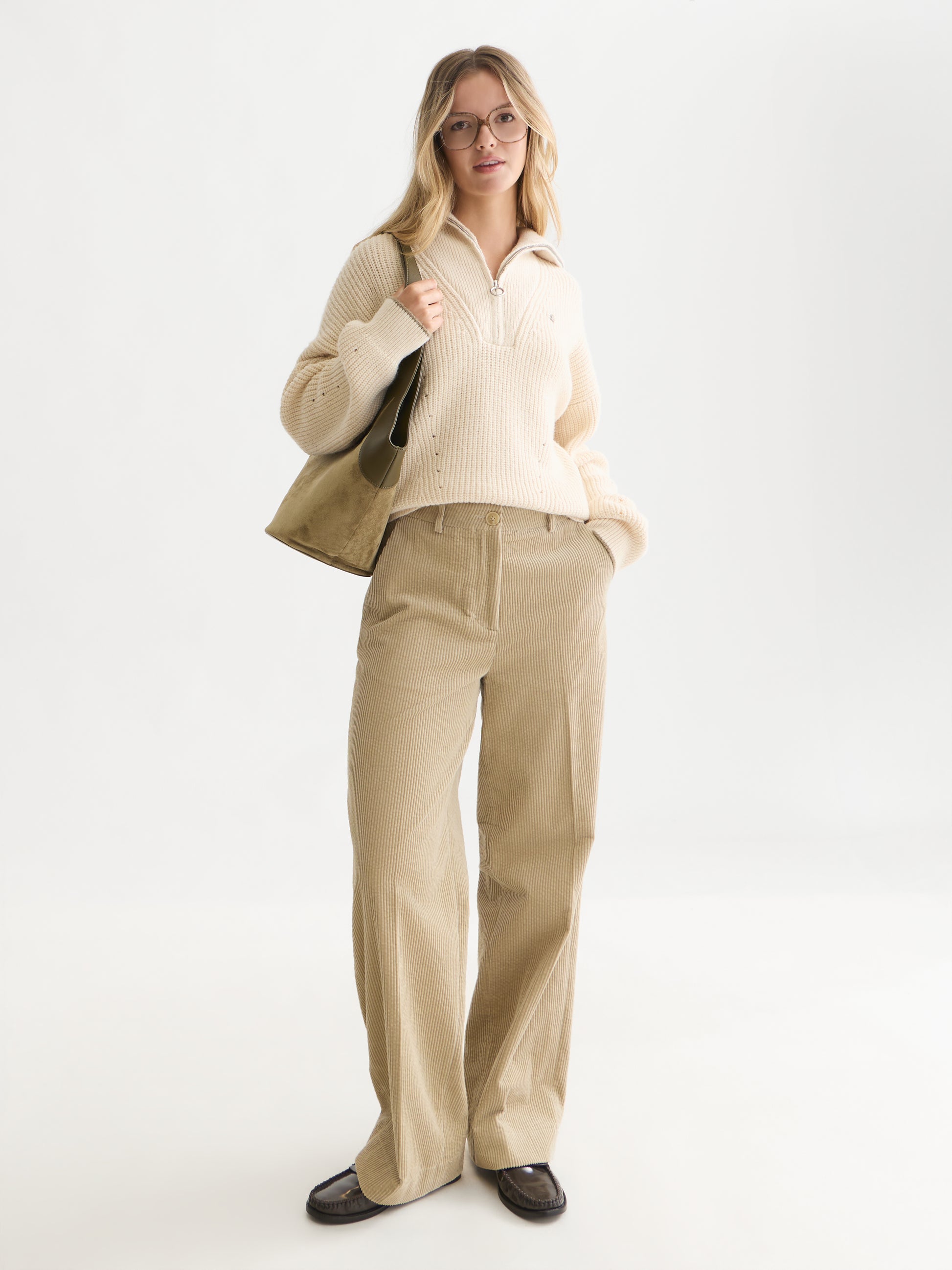 Seashell סוודר לנשים Half-Zip SCOTCH & SODA