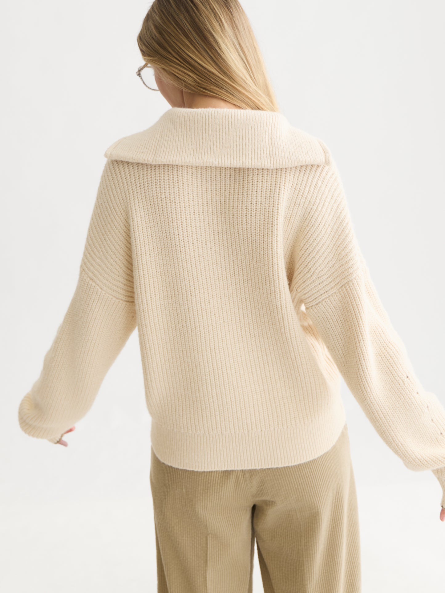 Lavender סוודר לנשים Half-Zip SCOTCH & SODA