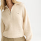 Lavender סוודר לנשים Half-Zip SCOTCH & SODA