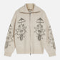 Gray קרדיגן לנשים Printed Zip-Through SCOTCH & SODA