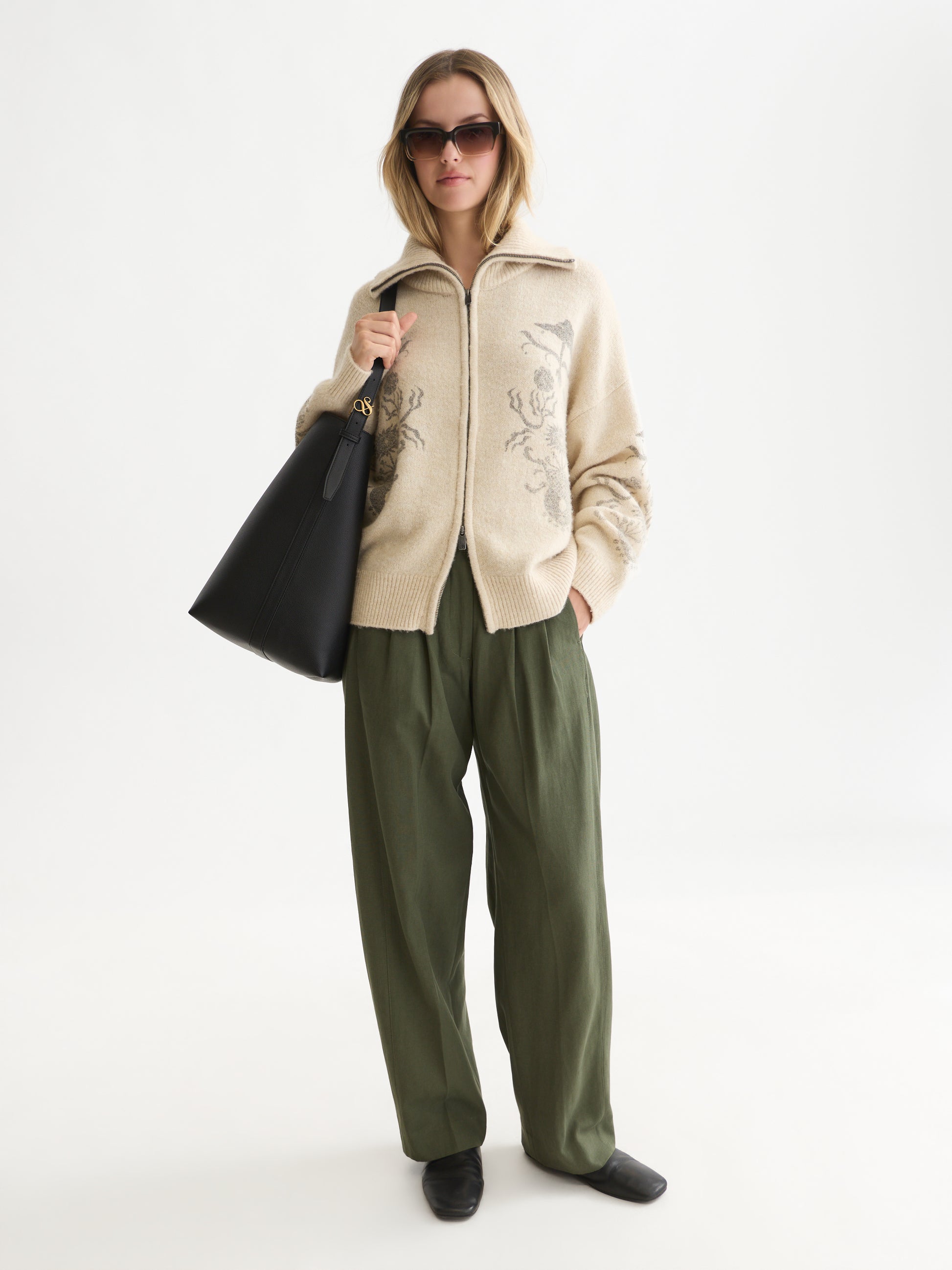 White Smoke קרדיגן לנשים Printed Zip-Through SCOTCH & SODA