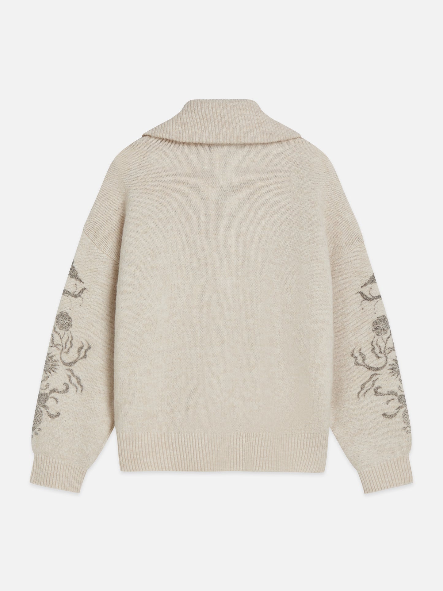 Gray קרדיגן לנשים Printed Zip-Through SCOTCH & SODA
