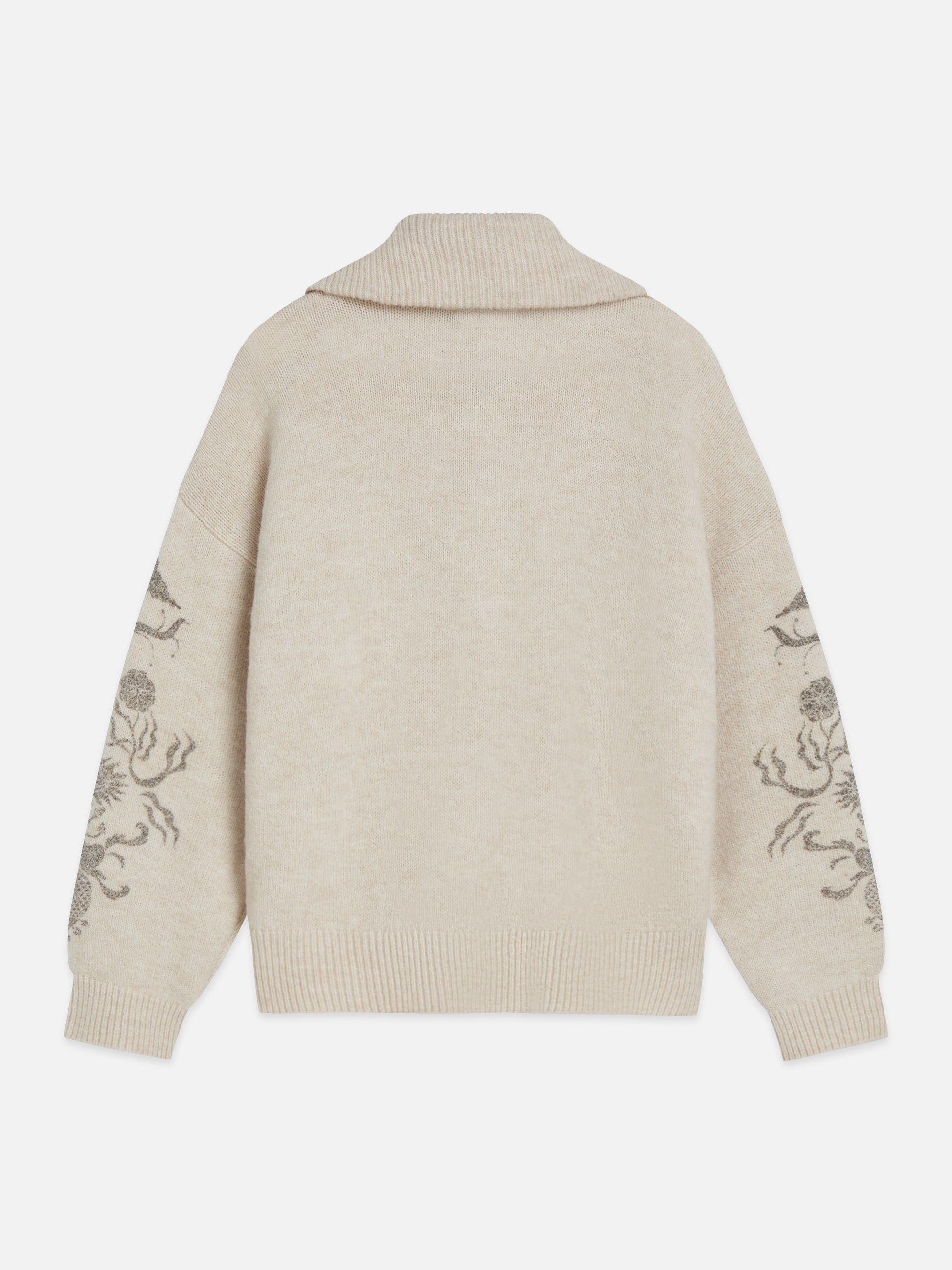 Gray קרדיגן לנשים Printed Zip-Through SCOTCH & SODA