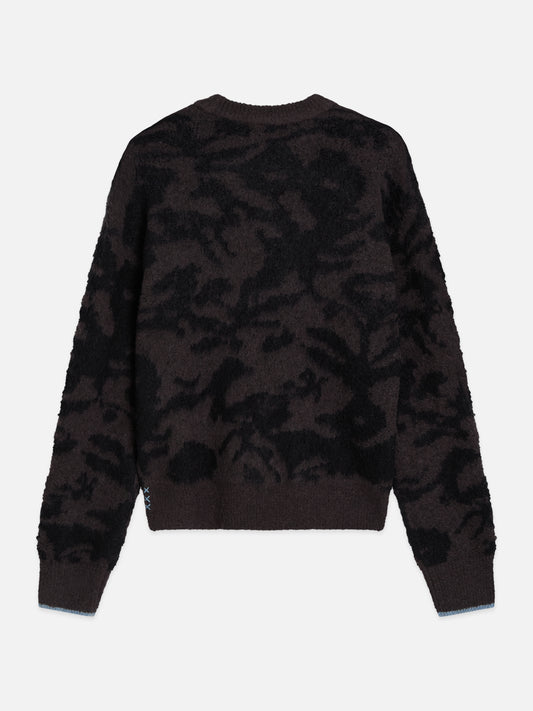 Black סוודר לנשים Fuzzy Jacquard SCOTCH & SODA