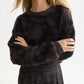 Black סוודר לנשים Fuzzy Jacquard SCOTCH & SODA