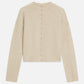 Gray קרדיגן לנשים Fuzzy Funnel-Neck SCOTCH & SODA