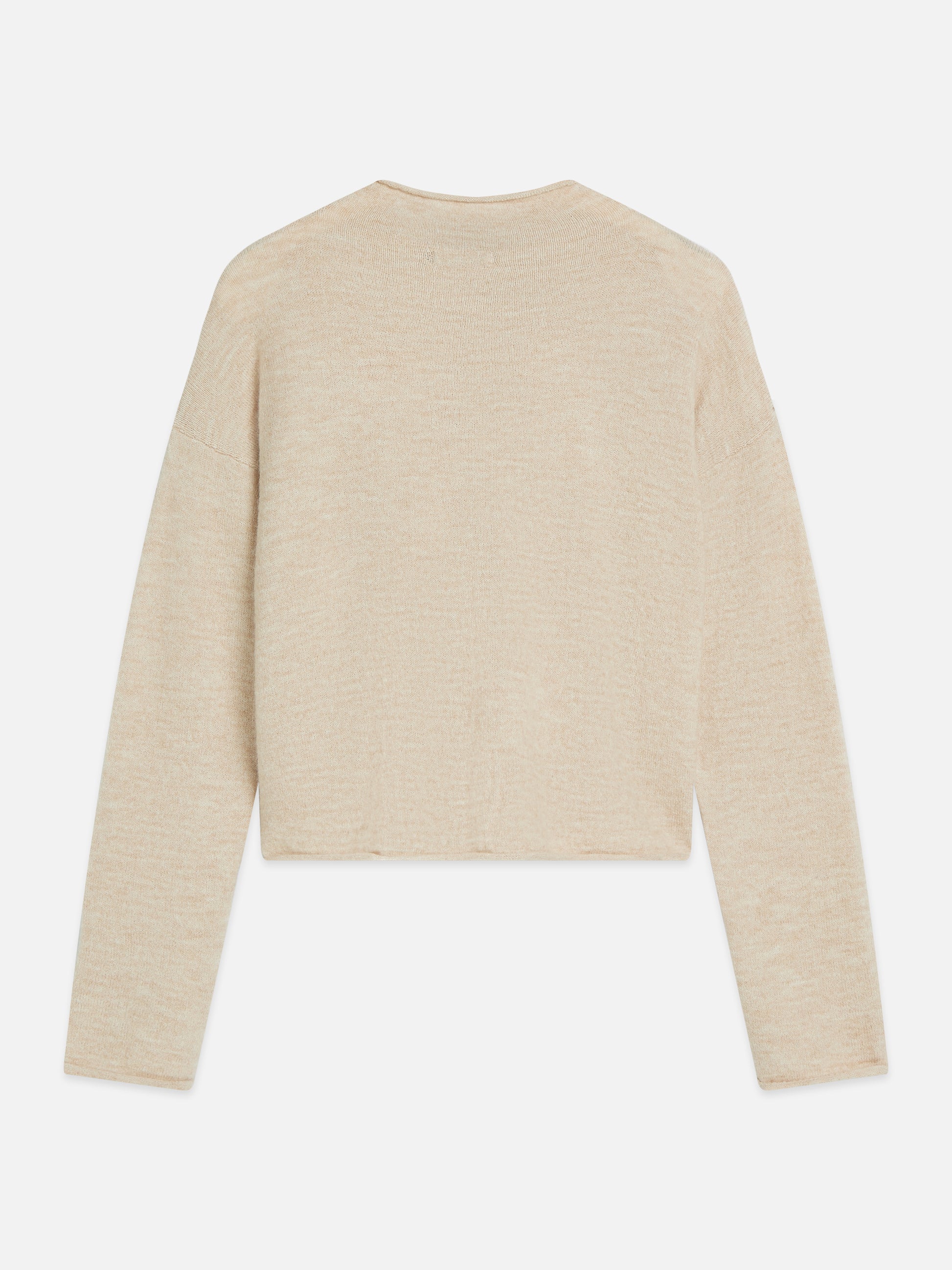 Gray קרדיגן לנשים Fuzzy Funnel-Neck SCOTCH & SODA