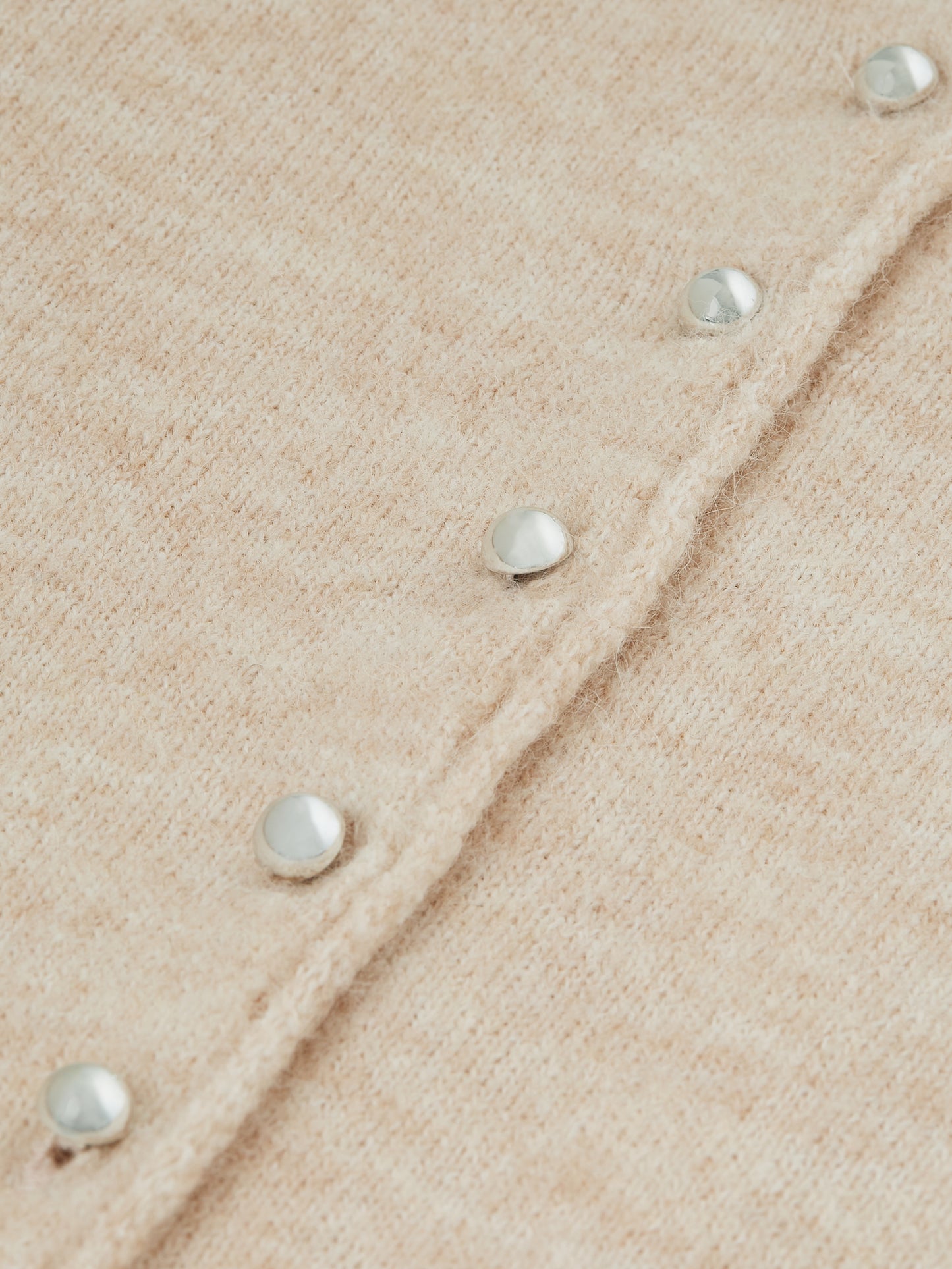 Gray קרדיגן לנשים Fuzzy Funnel-Neck SCOTCH & SODA