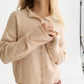 Lavender קרדיגן לנשים Fuzzy Funnel-Neck SCOTCH & SODA