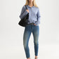 Lavender קרדיגן לנשים Fuzzy Funnel-Neck SCOTCH & SODA