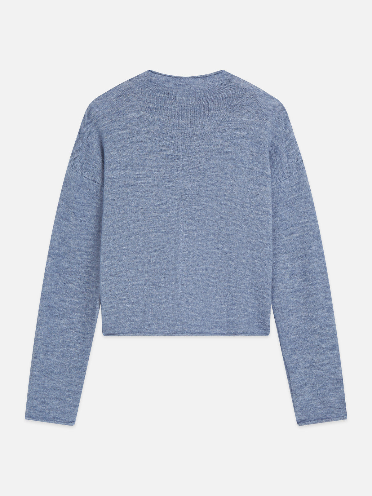 Light Slate Gray קרדיגן לנשים Fuzzy Funnel-Neck SCOTCH & SODA