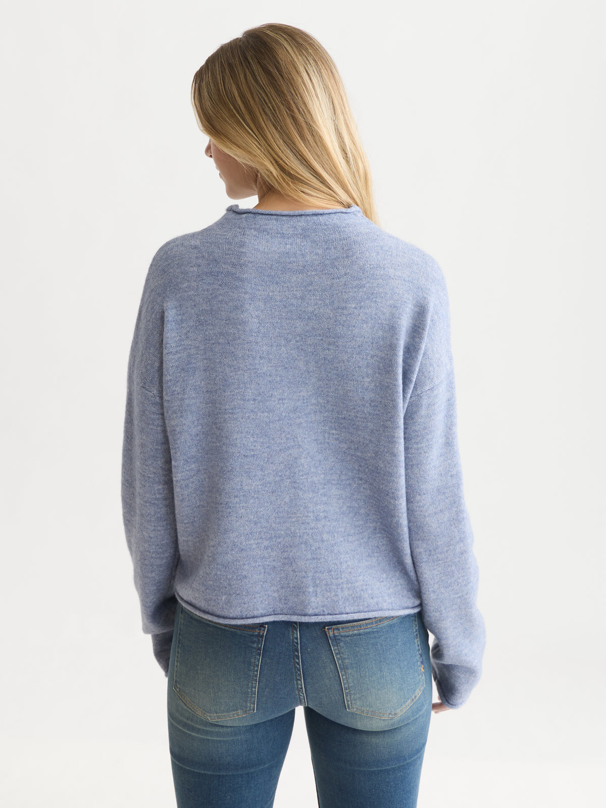 Seashell קרדיגן לנשים Fuzzy Funnel-Neck SCOTCH & SODA