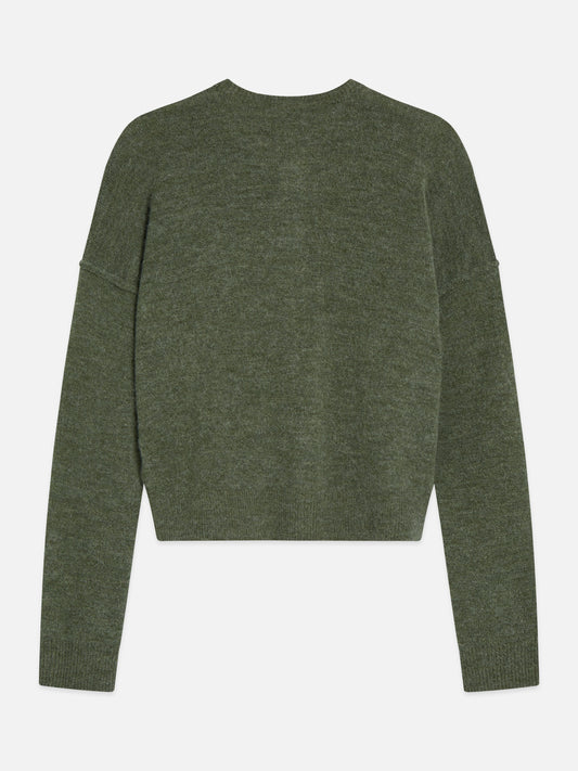 Dark Olive Green קרדיגן לנשים Fuzzy Relaxed SCOTCH & SODA