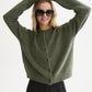 White Smoke קרדיגן לנשים Fuzzy Relaxed SCOTCH & SODA