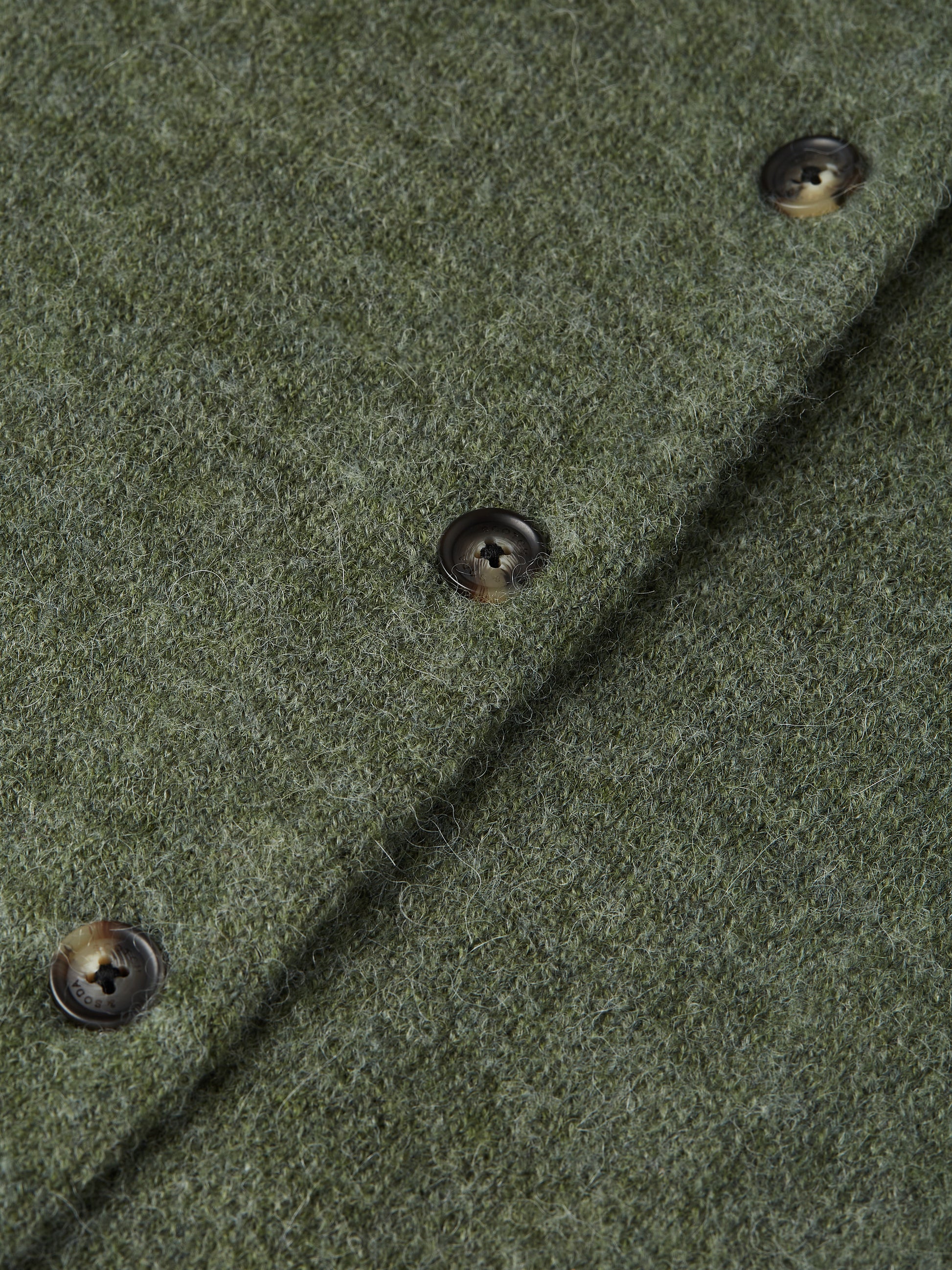 Dark Olive Green קרדיגן לנשים Fuzzy Relaxed SCOTCH & SODA