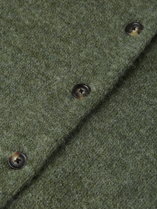 Dark Olive Green קרדיגן לנשים Fuzzy Relaxed SCOTCH & SODA