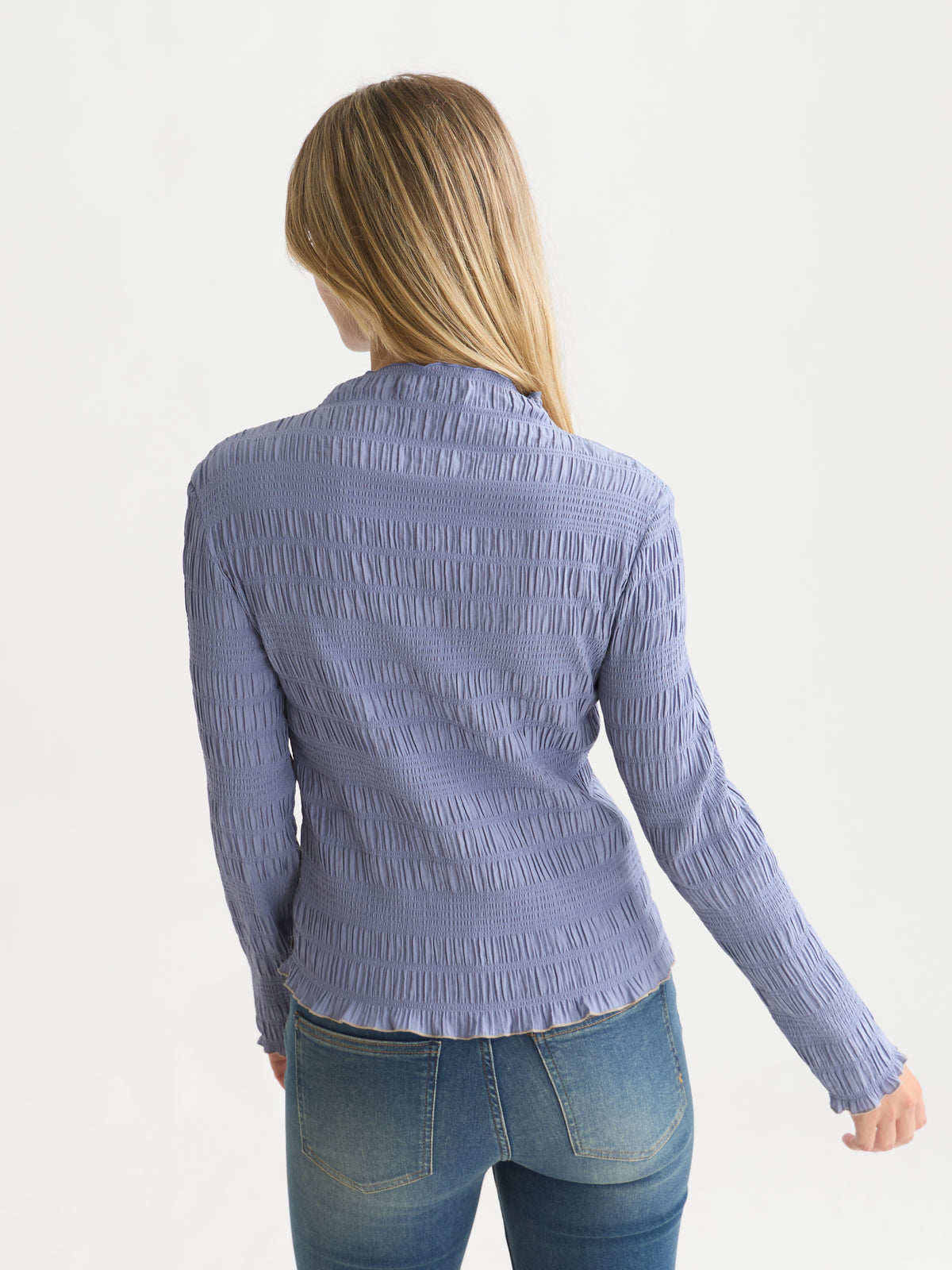 Lavender חולצה ארוכה לנשים Smocked SCOTCH & SODA