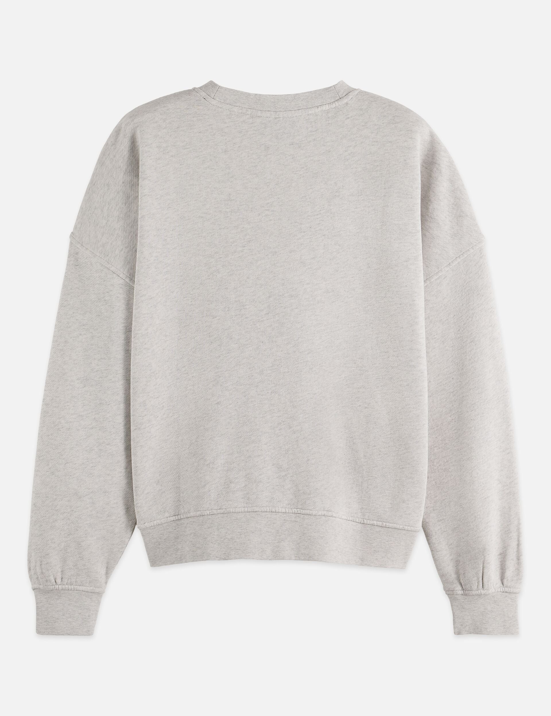 Gray DENIM GRAPHIC OVERSIZED FIT SWEATSHIRT סווטשירט SCOTCH & SODA