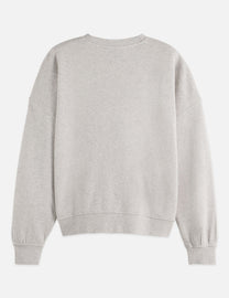 Gray סווטשירט לנשים Denim Graphic SCOTCH & SODA