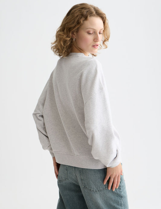 Lavender DENIM GRAPHIC OVERSIZED FIT SWEATSHIRT סווטשירט SCOTCH & SODA