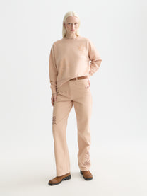White Smoke סווטשירט לנשים Flock Print SCOTCH & SODA