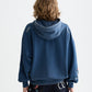 Alice Blue קפוצ'ון לנשים Washed Artwork - מהדורת 40 שנה SCOTCH & SODA