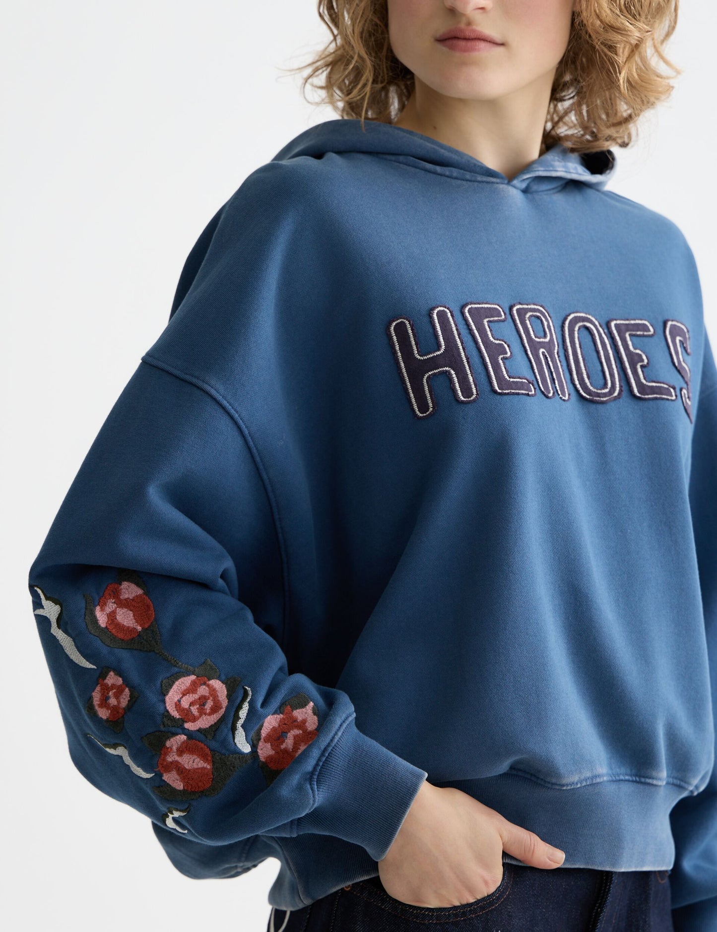 Lavender קפוצ'ון לנשים Washed Artwork - מהדורת 40 שנה SCOTCH & SODA