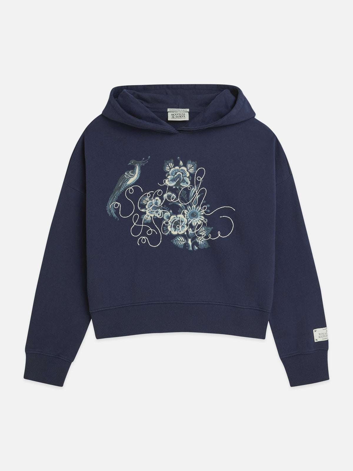 White Smoke קפוצ'ון לנשים Embroidered Detail SCOTCH & SODA