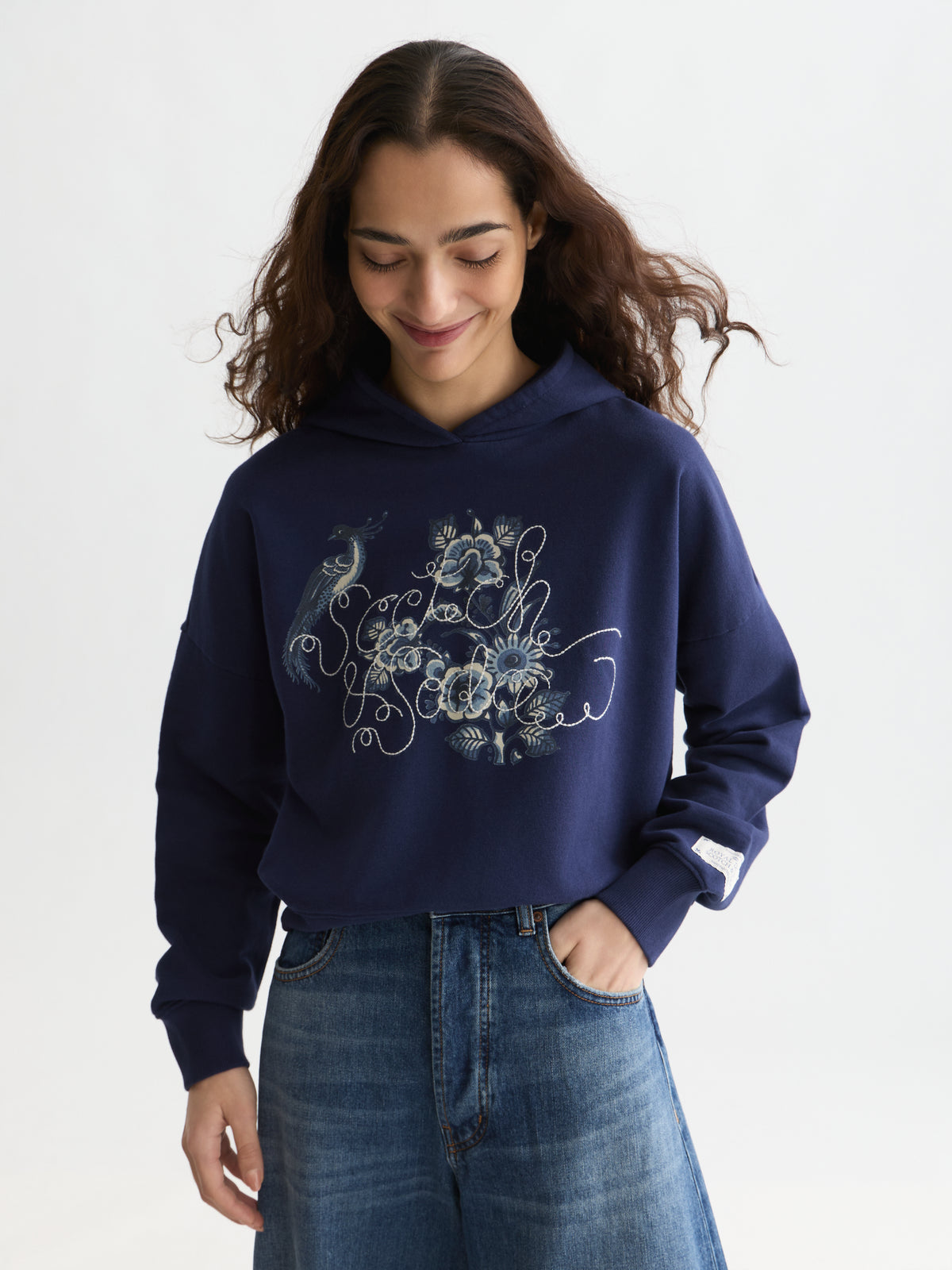 Lavender קפוצ'ון לנשים Embroidered Detail SCOTCH & SODA