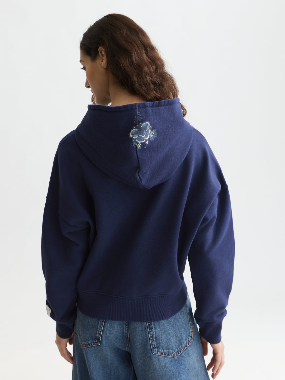 Black קפוצ'ון לנשים Embroidered Detail SCOTCH & SODA