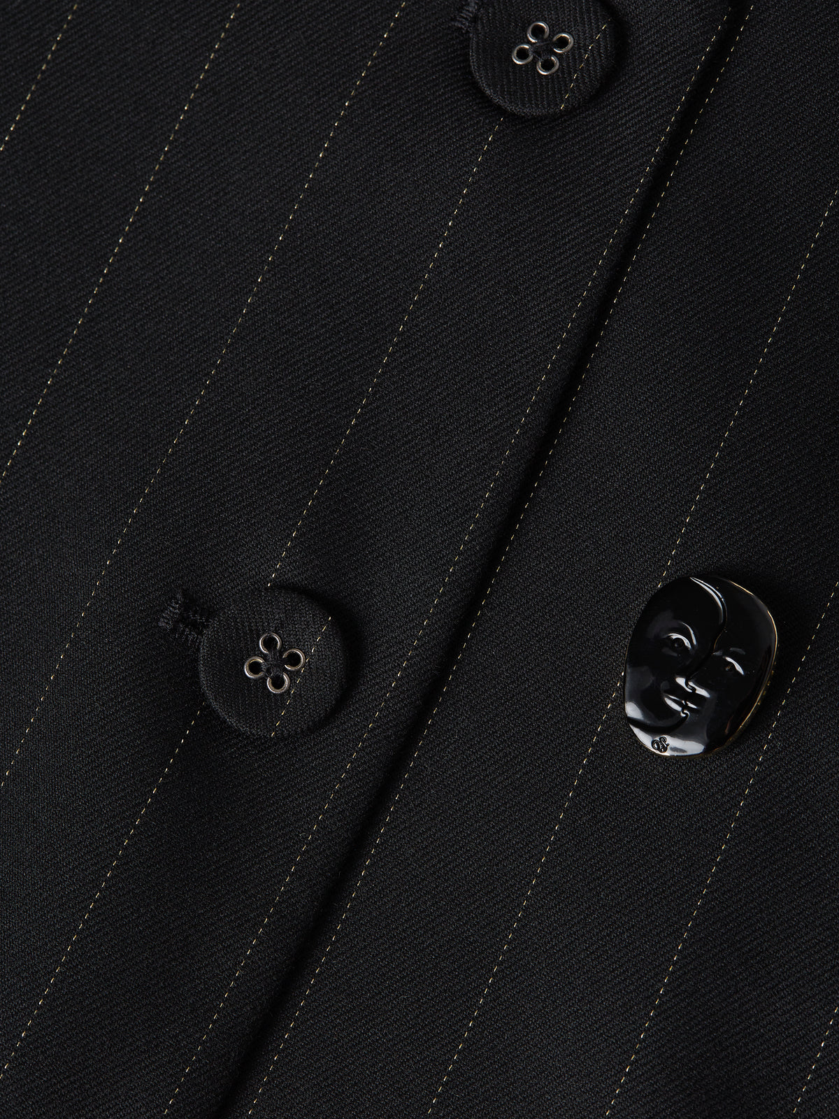 Black ווסט לנשים Lurex Pinstripe SCOTCH & SODA