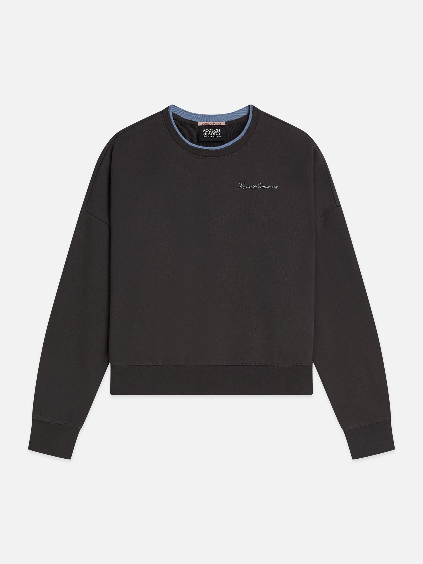 Dark Slate Gray סווטשירט לנשים Chest Embroidery SCOTCH & SODA
