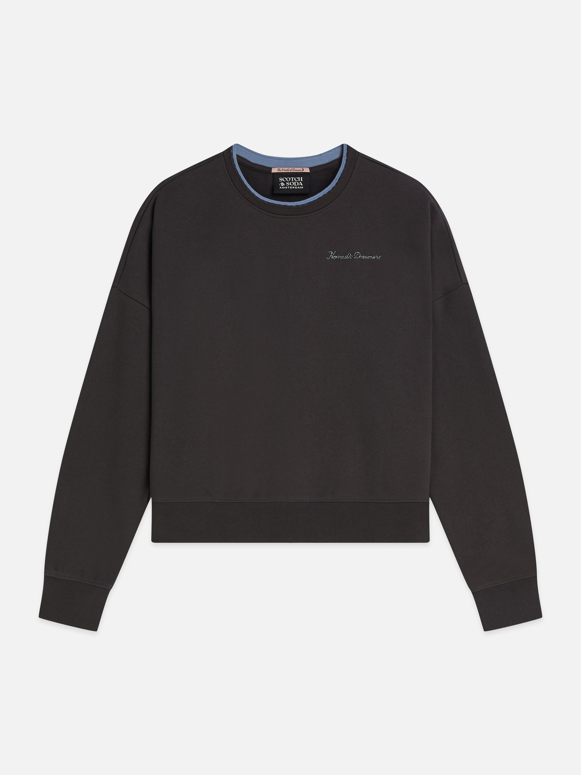 Dark Slate Gray סווטשירט לנשים Chest Embroidery SCOTCH & SODA