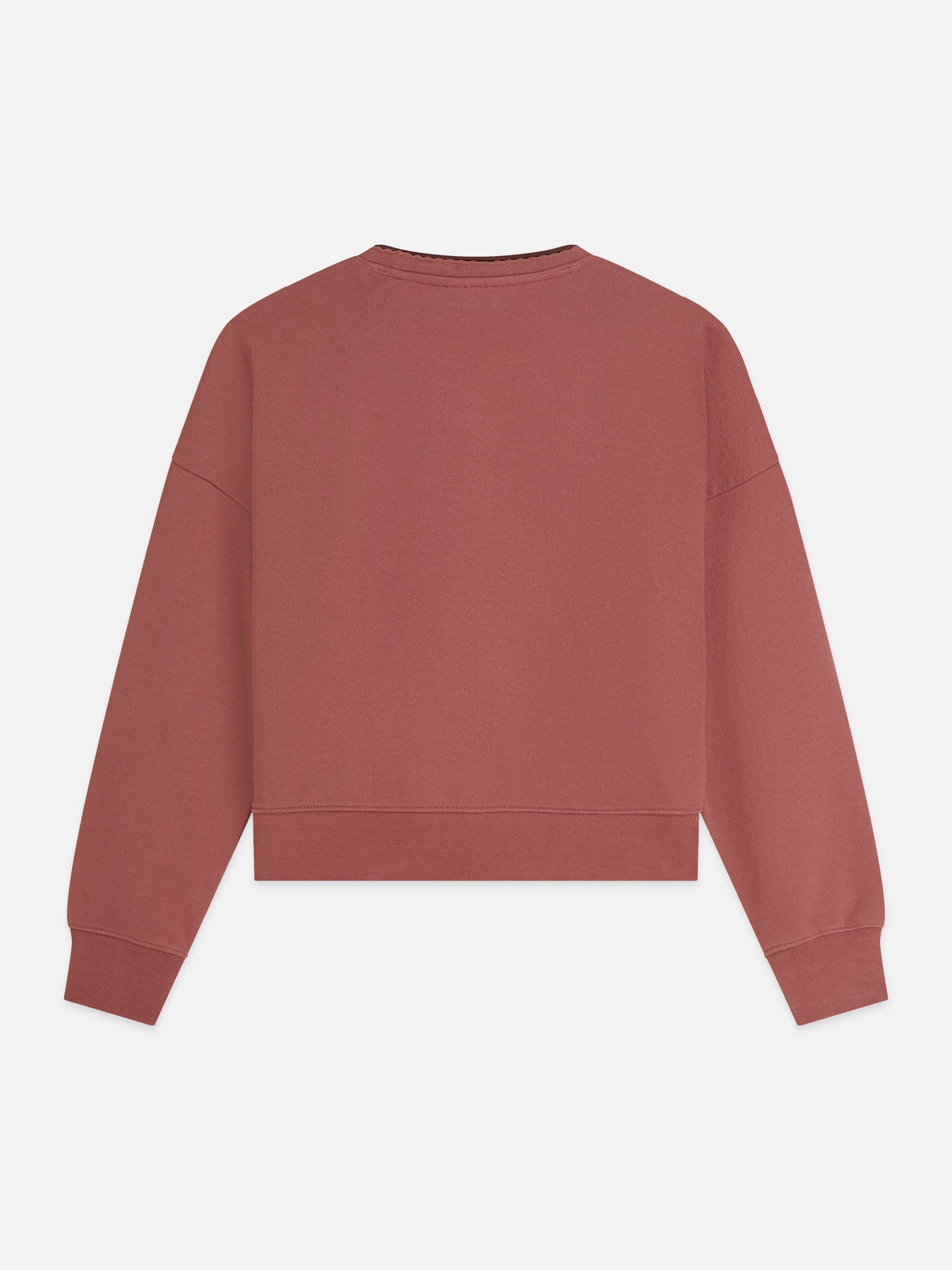 Maroon סווטשירט לנשים Chest Embroidery SCOTCH & SODA