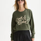 White Smoke סווטשירט לנשים Ribon Embroidery SCOTCH & SODA