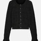 Black קרדיגן לנשים Smock Stitch SCOTCH & SODA