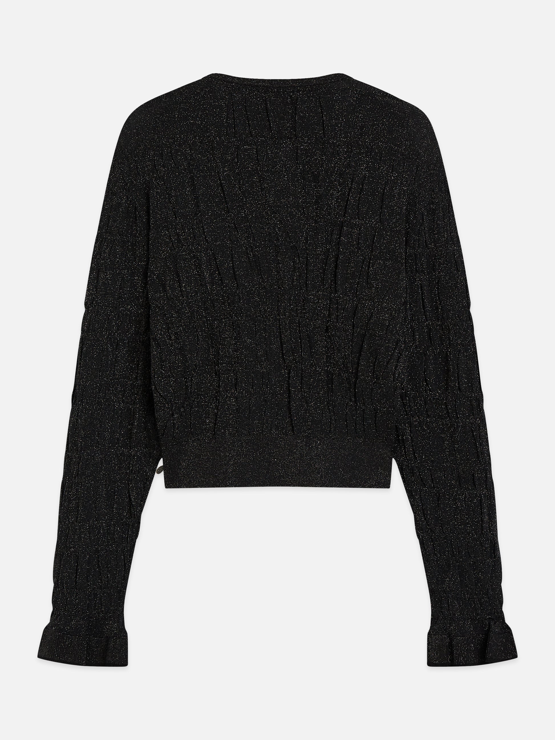 Black קרדיגן לנשים Smock Stitch SCOTCH & SODA