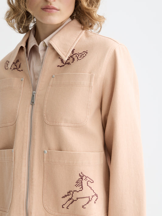 Tan ג'קט לנשים Embroidered SCOTCH & SODA