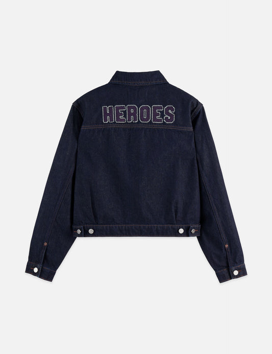 Black 40 YEARS DENIM JACKET — LUCKY CHARM ג'קט SCOTCH & SODA