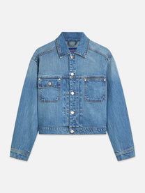 White Smoke ג׳קט ג׳ינס לנשים Pleat Front SCOTCH & SODA