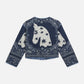 White Smoke ג׳קט קווילט דו־צדדי מודפס לנשים Revesible Printed SCOTCH & SODA