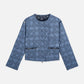 White Smoke ג׳קט קווילט דו־צדדי מודפס לנשים Revesible Printed SCOTCH & SODA