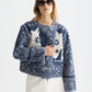 Lavender ג׳קט קווילט דו־צדדי מודפס לנשים Revesible Printed SCOTCH & SODA