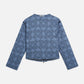 White Smoke ג׳קט קווילט דו־צדדי מודפס לנשים Revesible Printed SCOTCH & SODA