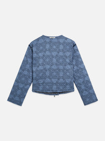 White Smoke ג׳קט קווילט דו־צדדי מודפס לנשים Revesible Printed SCOTCH & SODA