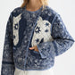Lavender ג׳קט קווילט דו־צדדי מודפס לנשים Revesible Printed SCOTCH & SODA